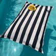 Load image into Gallery viewer, Black Stripe Pool Floater - Floating Bean Bag