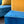 Load image into Gallery viewer, Teal blue and mustard velvet pouffe stack
