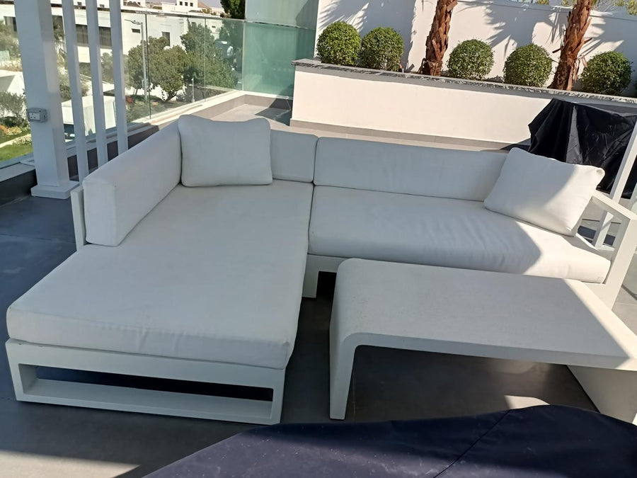 Patricia Sofa Black and White Stripe