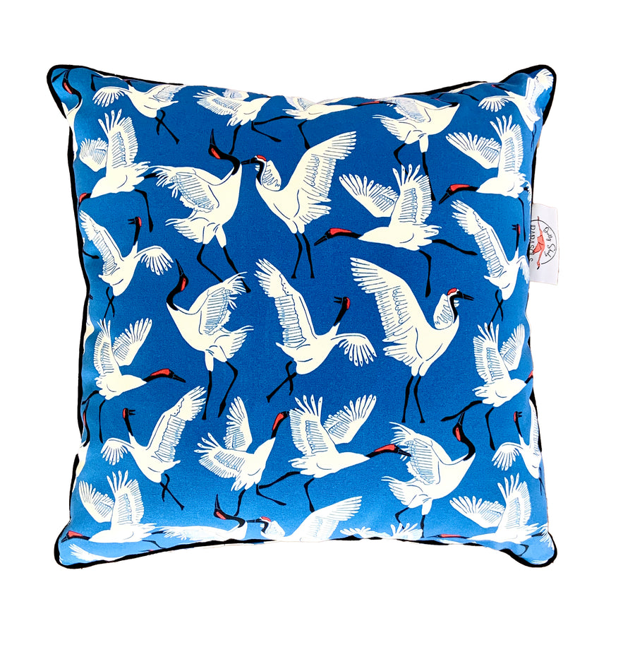 Flocking Spectacular Blue Cushion