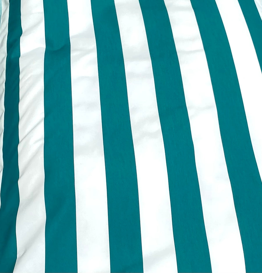 Emerald Stripe Pool Floater - Floating Bean Bag