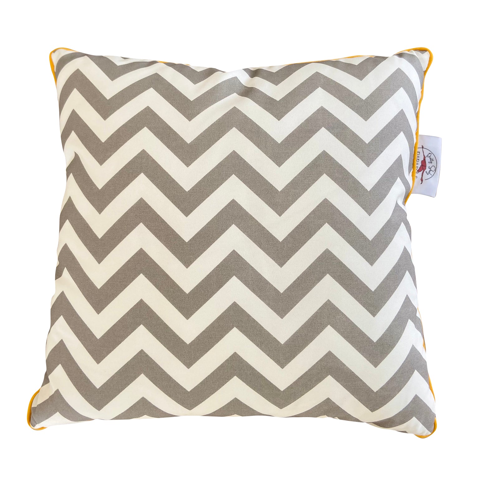 Grey chevron cushion discount