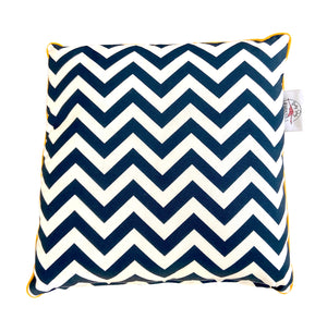 Navy Chevron Cushion